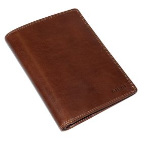   Giudi  barna férfi Vacchetta bőr pénztárca, irattárca 11,5 × 15,5 cm