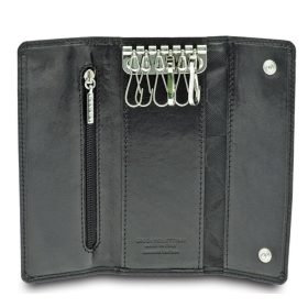 Giudi női fekete bőr kulcstartó