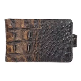 Giudi kroko barna bőr kártyatartó