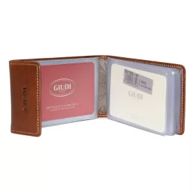 Giudi barna női bőr kártyatartó