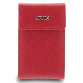 Giudi piros női bőr kártyatartó