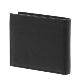 Giudi férfi fekete bőr pénztárca 11 cm × 9 cm