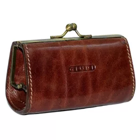 Giudi barna bőr aprópénztartó 10,5 cm × 6 cm