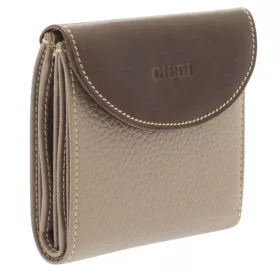 Giudi női bőr pénztárca, taupe  10 x 9,5 cm