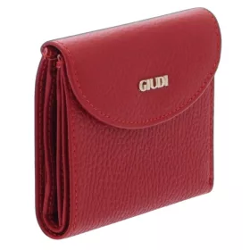 Giudi női piros bőr pénztárca 10 x 9,5 cm