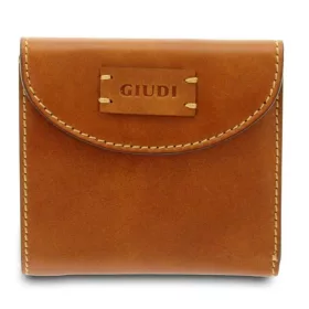Giudi kisméretű konyak színű bőr pénztárca