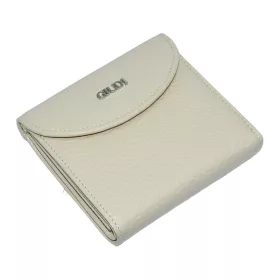 Giudi kisméretű, bézs színű női bőr pénztárca