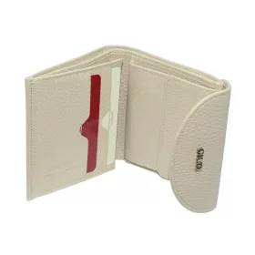 Giudi kisméretű, bézs színű női bőr pénztárca