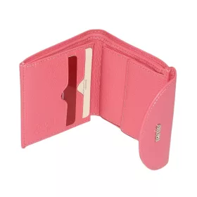 Giudi kisméretű, rózsaszín színű női bőr pénztárca