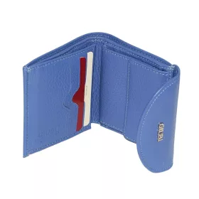 Giudi kisméretű, kék színű női bőr pénztárca