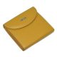 Giudi kisméretű, mustársárga színű női bőr pénztárca