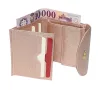 Giudi kisméretű, rosegold női bőr pénztárca