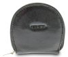 Giudi kisméretű fekete bőr pénztárca 9 × 8,5 cm