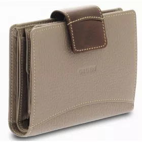 Giudi taupe-sötétbarna női bőr pénztárca