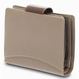 Giudi taupe-sötétbarna női bőr pénztárca