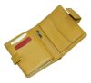 Giudi átfogópántos mustársárga színű női bőr pénztárca