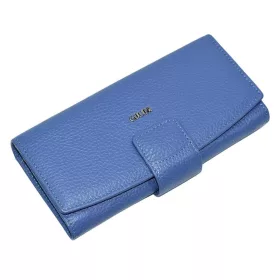   Giudi női, nagyméretű, indigókék színű bőr pénztárca