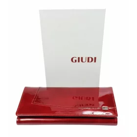 Giudi piros lakk bőr pénztárca