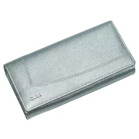 Giudi ezüst bőr női pénztárca