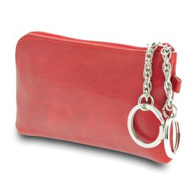 Giudi női piros bőr kulcstartó