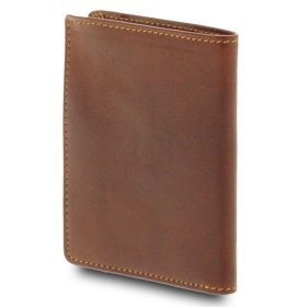 Giudi  barna férfi Vacchetta bőr pénztárca, irattárca