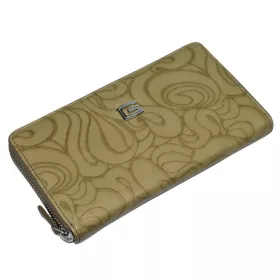 Giudi női, drapp színű bőr pénztárca 19 × 10,5 cm