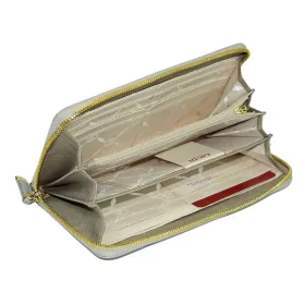 Giudi szürke bőr pénztárca 19 × 10,5 cm