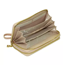 Giudi mintás krém színű bőr pénztárca