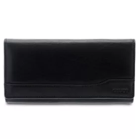 Giudi nagyméretű fekete színű bőr női pénztárca