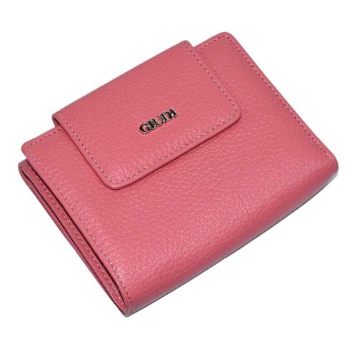 Giudi átfogópántos rózsaszín női bőr pénztárca