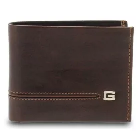 Giudi barna férfi bőr pénztárca és irattartó