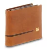 Giudi Newcastle konyak-sötétbarna férfi bőr pénztárca 11,3 x 9 cm