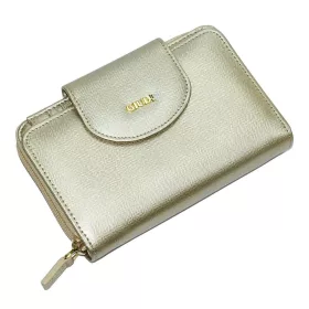 Giudi átkapcsos arany női bőr pénztárca