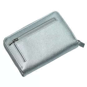 Giudi átkapcsos ezüst női bőr pénztárca