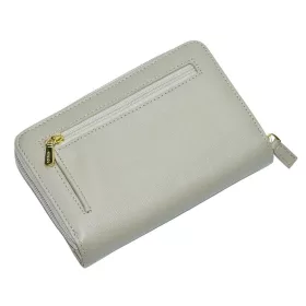 Giudi átkapcsos drapp női bőr pénztárca