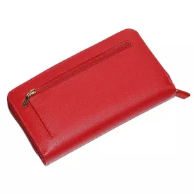 Giudi nagyméretű, átkapcsos piros női bőr pénztárca