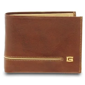 Giudi Newcastle barna-nugát férfi bőr pénztárca