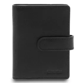 Giudi exkluzív olasz fekete bőr kártyatartó