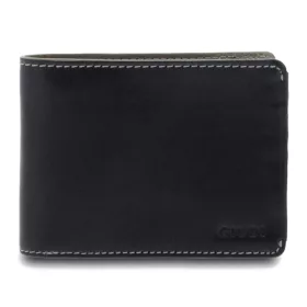 Giudi Halifax fekete-szürke bőr pénztárca 12 x 9 cm