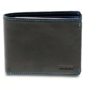Giudi Halifax fekete-kék bőr pénztárca