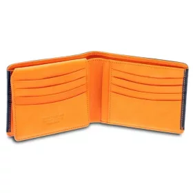Giudi Halifax sötétbarna-narancs bőr pénztárca 