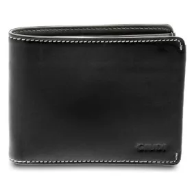 Giudi Halifax fekete-szürke bőr pénztárca