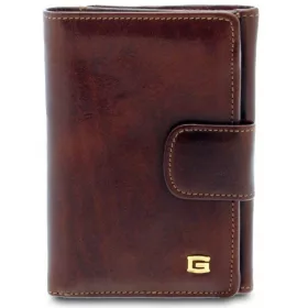 Giudi átfogópántos barna színű bőr pénztárca