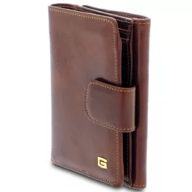 Giudi átfogópántos barna színű bőr pénztárca