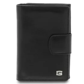 Giudi átfogópántos fekete színű bőr pénztárca