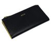 Giudi fekete női bőr pénztárca, irattárca 19 × 9,5 cm