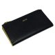Giudi fekete női bőr pénztárca, irattárca 19 × 9,5 cm