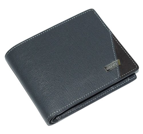 Giudi szürke férfi bőr pénztárca 11 × 9 cm