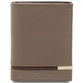   Giudi Mendes taupe férfi álló bőr pénztárca 12,7 x 10 cm