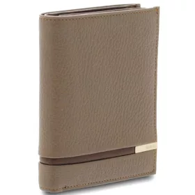   Giudi Mendes taupe férfi álló bőr pénztárca 12,7 x 10 cm